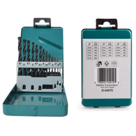 Bộ mũi khoan HSS-G 13 mũi từ 1.5-6.5mm Makita D-54019 Bộ mũi khoan HSS-G 13 mũi từ 1.5-6.5mm Makita D-54019